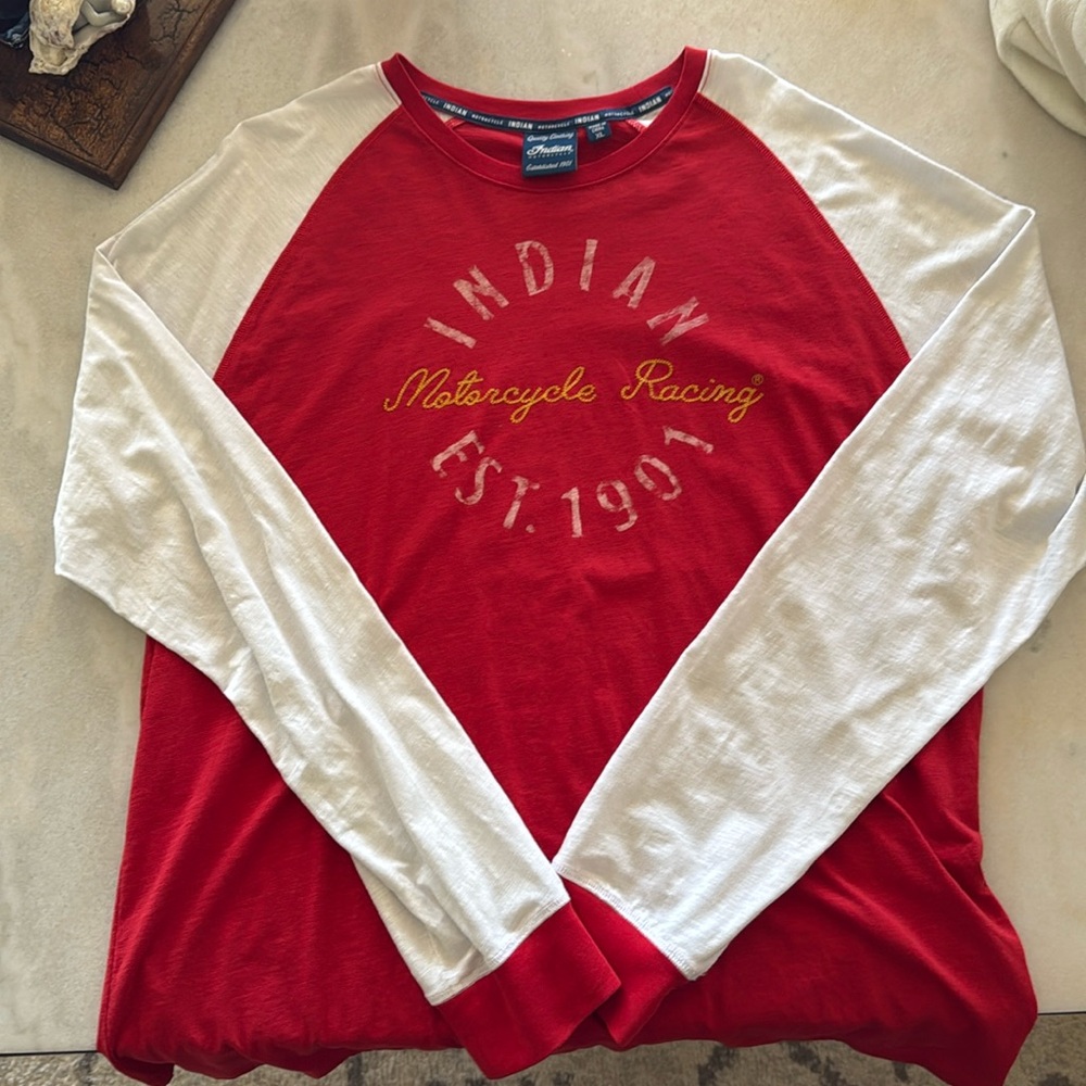 Indian Motorcycle long sleeve shirt and great condition no holes or tears